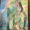 Desnudo femenino abstracto, años 70, Pintura sobre lienzo, Imagen 2