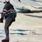 M Miller, Winter Snow Scene Hockey, 1970s, Painting on Canvas 2