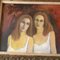 Double Female Portrait, 1970s, Painting on Canvas, Framed 2