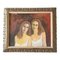 Double Female Portrait, 1970s, Painting on Canvas, Framed 1