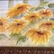 Abstrakte Sonnenblume, 1980er, Aquarell auf Papier, gerahmt 2