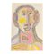 EJ Hartmann, Abstraktes Portrait, 2000er, Farbe auf Papier 1