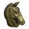 Vintage Brass & Bronze Horse Head Sculpture, 1970s, Image 1