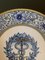 Italian Provincial Deruta Hand Painted Faience Caduceus Pottery Wall Plate, Image 5