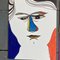 EJ Hartmann, Retratos abstractos, Dibujos con rotuladores de colores, años 80. Juego de 2, Imagen 2
