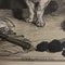 Alfred Harral d'après Landseer, chien, années 1800, oeuvre sur papier, encadrée 6
