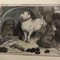 Alfred Harral nach Landseer, Hund, 1800er, Kunstwerk auf Papier, gerahmt 2