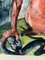 Nudo femminile astratto con serpente e diavolo, anni '70, Paint on Paper, Immagine 4