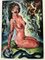 Desnudo femenino abstracto con serpiente y diablo, años 70, pintura en papel, Imagen 8