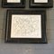 Wayne Cunningham, Abstract Compositions, Ink Drawings, Framed, Set of 3 2
