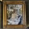 Artista in stile francese, Donna che fa il bagno, anni '60, dipinto su tela, con cornice, Immagine 7