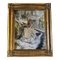 Artista in stile francese, Donna che fa il bagno, anni '60, dipinto su tela, con cornice, Immagine 1