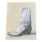 Cowboy Boot, 1980s, Pencil on Canvas, Image 1