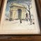 Paris Street Scenes: Montmartre & Arc de Triomphe, 1950s, Watercolors on Paper, Set of 2 2