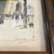 Escenas callejeras de París: Montmartre y Arc de Triomphe, años 50, Acuarelas sobre papel. Juego de 2, Imagen 3