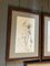 Desnudos abstractos, años 70, Pinturas sobre papel, Enmarcado. Juego de 5, Imagen 7