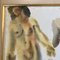 Estudio abstracto desnudo de mujeres, años 70, acuarela sobre papel, enmarcado, Imagen 2