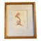 Jean Vyboud, Female Nude, Sepia Etching, 1970s, Framed 1