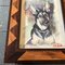 German Shepherd Dog, 1950s, Watercolor, Framed 3