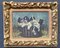 Victorian Artist, Puppies in a Basket, 1890s, Painting on Canvas, Framed 8