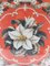 Antico ricamo vittoriano in rilievo floreale rosso, Immagine 4