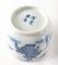 Antike chinesische Tasse in Blau und Weiß 9