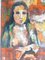 Composizione figurativa astratta colorata, 1959, Olio su tela, Immagine 6
