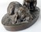 Französische Bronze mit zwei Hunden, 19. Jh. von Louis Laurent-Atthalin 9