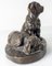 19th Century French Bronze of Two Dogs by Louis Laurent-Atthalin 8