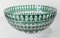 Vintage Green Cut to Clear Lead Crystal Bowl by Val Saint Lambert, Image 12