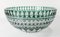 Vintage Green Cut to Clear Lead Crystal Bowl by Val Saint Lambert, Image 4