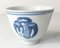 Antique Chinese Blue and White Cups with Crane Motif, Set of 2 2