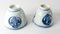 Antique Chinese Blue and White Cups with Crane Motif, Set of 2, Image 10