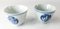 Antique Chinese Blue and White Cups with Crane Motif, Set of 2, Image 4