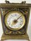 19th Century Gilt Brass, Tin, and Enamel Carriage Alarm Clock 3