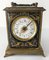 19th Century Gilt Brass, Tin, and Enamel Carriage Alarm Clock 2