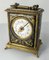 19th Century Gilt Brass, Tin, and Enamel Carriage Alarm Clock 13