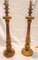 Lámparas de mesa Hollywood Regency italianas estilo florentino de madera dorada. Juego de 2, Imagen 7