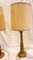Lámparas de mesa Hollywood Regency italianas estilo florentino de madera dorada. Juego de 2, Imagen 3