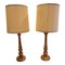 Lámparas de mesa Hollywood Regency italianas estilo florentino de madera dorada. Juego de 2, Imagen 1