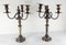 19th Century English Bloody Sheffield Silver Plate Candelabra Candleholders, Set of 2 3