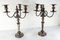 19th Century English Bloody Sheffield Silver Plate Candelabra Candleholders, Set of 2 13