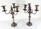 19th Century English Bloody Sheffield Silver Plate Candelabra Candleholders, Set of 2 2