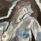After Modigliani, Abstrakter weiblicher Akt, 1990er, Farbe auf Papier 3