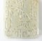 Antique Chinese White Nephrite Hetian Jade Carved Pendant Plaque, Image 3