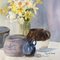 Still Life with Pots & Daffodils, 1970s, Watercolor on Paper 2