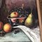 Natura morta con frutta e bottiglie, anni '50, dipinto su tela, con cornice, Immagine 4