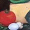 Bodegón con queso / tomate / huevo, años 70, Pintura en lienzo, Imagen 3