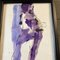 Female Abstract Nude, 1970s, Watercolor on Paper, Framed, Image 2
