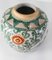 Vintage Chinese Green and Red Famille Rose Ginger Jar 10